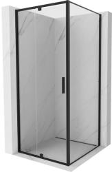 Mexen Exo cabină de duș cu uși batante 95 x 95 cm, transparentă, neagră - 819-095-095-70-00 (819-095-095-70-00)