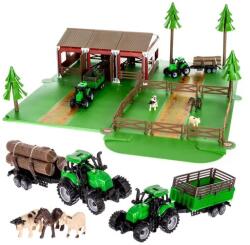 Kruzzel 102 darabos farm játékkészlet állatokkal és 2 traktorral (00022404)