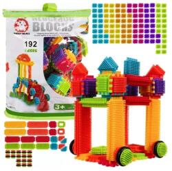 Kruzzel Süni formájú építőkocka készlet, 192 db, többszínű ABS (00020376)