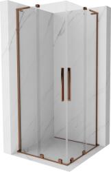 Mexen Velar L Cabină de duș glisantă Duo 80 x 80 cm, transparent, aur roz - 871-080-080-02-03-60 (871-080-080-02-03-60)