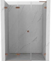 Mexen Lunar-F L uși de duș pliante stânga 110 cm, transparent, cupru periat - 836SL-110-050-65-00-L (836SL-110-050-65-00-L)
