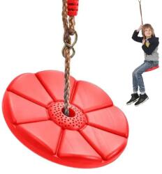  Gyermek kerti hinta virág alakú tányérüléssel, piros, Ø27 cm, 75 kg (01534_CZE)