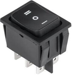 Lechpol Billenőkapcsoló, 3 állású, 6 pin, 230 V, RS223-4C, széles kivitel (34285)