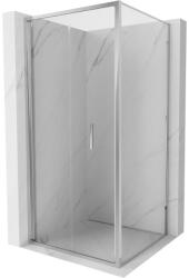 Mexen Exo-F cabina de duș pliabilă 75 x 75 cm, transparentă, cromată - 816-075-075-01-00 (816-075-075-01-00)