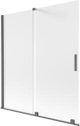 Mexen Velar paravan de cadă cu 2 uși glisante 150 x 150 cm, mat, gun gray periat - 896-150-000-31-66 (896-150-000-31-66)