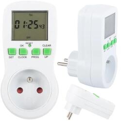  Digitális LCD időkapcsoló 230 V, 16 A, 16 program, heti beállítás (11341)