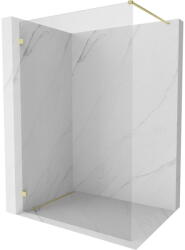 Mexen Lunar perete de duș Walk-in stângă 50 x 200 cm, transparent 8 mm, auriu periat - 830-050-000-55-00-L (830-050-000-55-00-L)