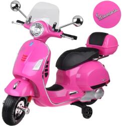  Vespa GTS Super 12V elektromos gyerek robogó oldalkerekekkel, USB, PA0333 (21986)