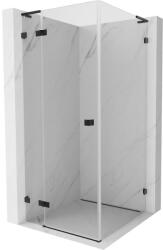 Mexen Lunar L cabină de duș pivotantă stânga 80 x 80 cm, transparent, negru - 834L-080-080-70-00-L (834L-080-080-70-00-L)