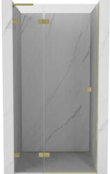 Mexen Lunar L uși de duș pivotante stânga 120 cm, transparent, aurii periate - 834L-120-000-55-00-L (834L-120-000-55-00-L)