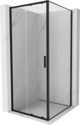 Mexen Exo cabină de duș glisantă 90 x 90 cm, transparentă, neagră - 8151-090-090-70-00 (8151-090-090-70-00)