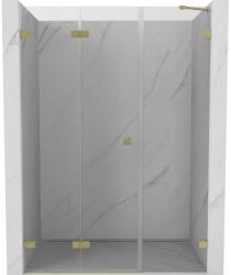 Mexen Lunar-F uși de duș pliante stânga 140 cm, transparent, aur lucios - 836S-140-050-55-00-L (836S-140-050-55-00-L)
