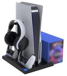  iPega P5013 multifunkciós hűtő és töltőállomás PS5 konzolhoz, fekete