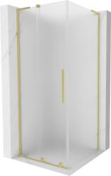 Mexen Velar L cabină de duș culisantă 120 x 120 cm, înghețat, auriu periat - 871-120-120-33-55 (871-120-120-33-55)