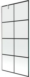Mexen Next paravan de duș cu 1 aripă 90 x 150 cm, grilaj negru, nichel periat - 895-090-000-00-77-97 (895-090-000-00-77-97)