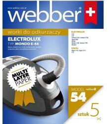 Electrolux E44 porzsák Mondo/Jaguar/Contour, 5 db, többrétegű papír