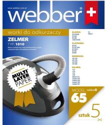 Többrétegű papír porzsák 5 db, Zelmer 1010, Compact, Eco porszívókhoz