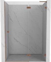 Mexen Lunar L ușă de duș pivotantă dreaptă 130 cm, transparent, cupru periat - 834L-130-000-65-00-P (834L-130-000-65-00-P)