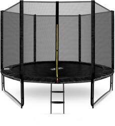 AGA Trambulin külső védőhálóval 305 cm + létra AGA SPORT PRO MRP1010BLACK - Fekete (K18194-CO)