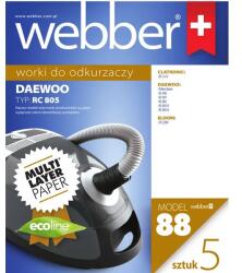  5 db többrétegű papír porzsák Daewoo RC805, Clatronic BS1212, Eldom OS2200