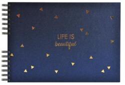 Exacompta Fotóalbum, spirál, 32x22 cm, 25 lap, EXACOMPTA "Life", kék (16452E) - iconink