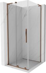 Mexen Velar L cabină de duș glisantă 90 x 90 cm, transparentă, aur roz - 871-090-090-03-60 (871-090-090-03-60)