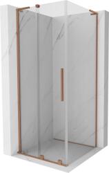Mexen Velar L cabină de duș culisantă 90 x 90 cm, transparentă, cupru periat - 871-090-090-03-65 (871-090-090-03-65)