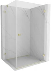 Mexen Lunar-B cabină de duș cu deschidere dreapta 100 x 90 cm, transparent, auriu periat - 832-100-090-55-00-P (832-100-090-55-00-P)