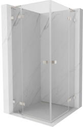 Mexen Lunar L Duo cabină de duș batantă 100 x 100 cm, transparent, nichel periat - 834L-100L-100P-97-00 (834L-100L-100P-97-00)
