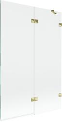 Mexen Lunar paravan cadă cu 2 foi dreapta 120 x 150 cm, transparent, auriu - 897-120-100-50-00-P (897-120-100-50-00-P)