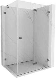 Mexen Lunar-F cabină de duș pliabilă dreaptă 95 x 80 cm, transparentă, gri armat lustruit - 836-095-080-66-00-P (836-095-080-66-00-P)