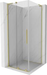 Mexen Velar L cabină de duș glisantă 120 x 120 cm, transparentă, aurie periată - 871-120-120-03-55 (871-120-120-03-55)