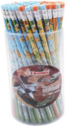 ICO Ico: Bensia repülő mintás grafitceruza radírral többféle változatban 1db (7130089011-078870) - jatekshop