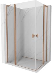 Mexen Mist L Duo cabină de duș batantă 100 x 95 cm, transparentă, cupru periat - 8A4L-100-095-65-00 (8A4L-100-095-65-00)