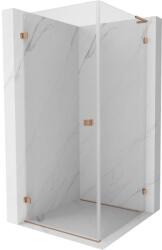 Mexen Lunar-B L cabină de duș cu deschidere stânga 80 x 80 cm, transparent, cupru periat - 832L-080-080-65-00-L (832L-080-080-65-00-L)