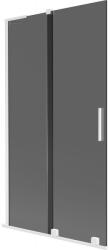 Mexen Velar L paravan de cadă cu 2 panouri glisante 100 x 150 cm, grafit, alb - 896-100-003-41-20 (896-100-003-41-20)