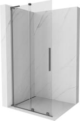 Mexen Velar L Panou de duș glisant Walk-in 110 x 200 cm, transparent 8 mm, gun metal - 871-110-003-03-95 (871-110-003-03-95)