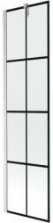 Mexen Next paravan cadă 1-canat 50 x 150 cm, grilaj negru, nichel periat - 895-050-000-00-77-97 (895-050-000-00-77-97)