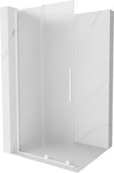 Mexen Velar L panou de duș glisant Walk-in 90 x 200 cm, înghețat 8 mm, alb - 871-090-003-33-20 (871-090-003-33-20)