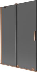 Mexen Velar paravan de cadă cu 2 uși glisante 120 x 150 cm, grafit, aur roz - 896-120-000-41-60 (896-120-000-41-60)