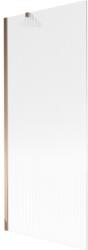 Mexen Next paravan de cadă cu 1 canat 80 x 150 cm, dungi, aur roz - 895-080-000-00-09-60 (895-080-000-00-09-60)