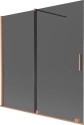 Mexen Velar paravan cadă, 2 panouri culisante 160 x 150 cm, grafit, cupru periat - 896-160-000-41-65 (896-160-000-41-65)