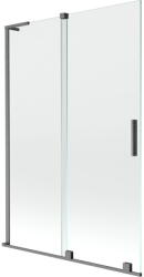 Mexen Velar L paravan de duș cu 2 uși glisante 120 x 150 cm, transparent, gri-închis periat - 896-120-003-01-66 (896-120-003-01-66)