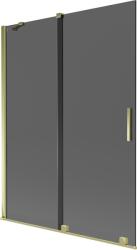 Mexen Velar paravan de baie 2 canate glisante 130 x 150 cm, grafit, auriu - 896-130-000-41-50 (896-130-000-41-50)