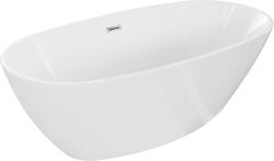 Mexen Eris cadă freestanding 180 x 95 cm, albă, preaplin crom - 53441809500-01 (53441809500-01)