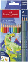 Faber-Castell Faber-Castell: Dinoszauruszos színes ceruza készlet 10+3db-os csomag (111213F)