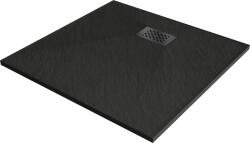 Mexen Hugo cădiță de duș pătrată SMC 80 x 80 cm, negru, capac negru - 42708080-B (42708080-B)