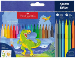 Faber-Castell Faber-Castell: Dinoszauruszos filctoll készlet 18+6db-os csomag (554222)