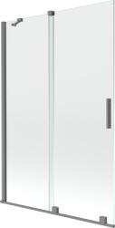 Mexen Velar paravan baie cu 2 aripi glisante 120 x 150 cm, transparent, gun metal - 896-120-000-01-95 (896-120-000-01-95)