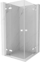 Mexen Lunar L Duo cabină de duș pivotantă 95 x 95 cm, transparentă, albă - 834L-095L-095P-20-00 (834L-095L-095P-20-00)